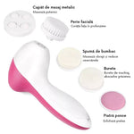 Aparat TRENDO perie de masaj premium, curățare și îngrijire facială 5-in-1