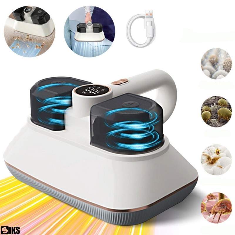 Aspirator Anti-Acarieni UV-C SIKS Cu Tehnologie Avansata, Filtrare HEPA