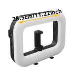 Ring Light Dreptunghiular cu Suport Telefon
