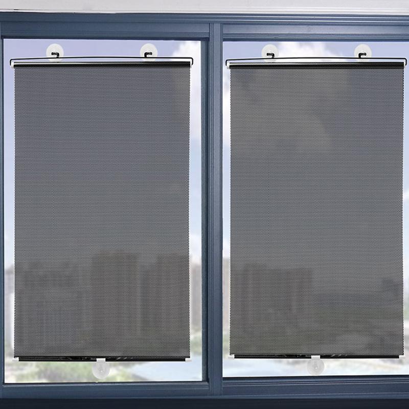 Jaluzea cu ventuze, retractabila, semi-opac