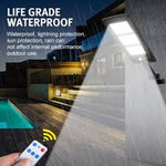 Lampa Solara SL-180 SMD, IP65, Prindere Inclusa, Telecomanda, 180LED, Senzor PIR 120°