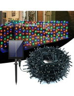 Instalatie cu incarcare solara, 500 LED, 50 metri, Multicolor, 12-14 ore de functionare + Instalatie solara 100 LED, 10 metri CADOU