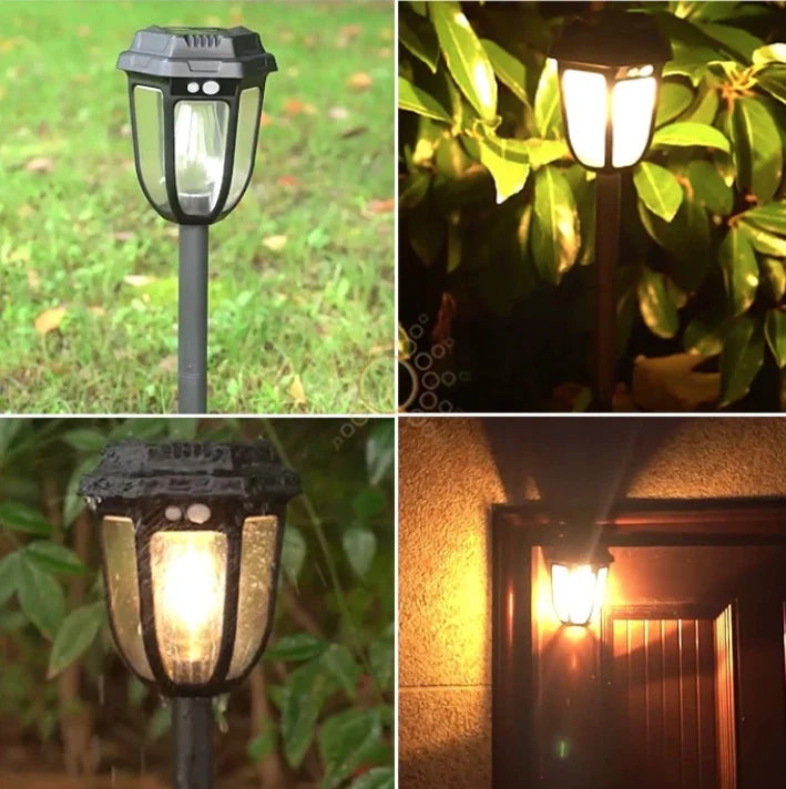 1+1 CADOU LAMPA SOLARA 2 IN 1 STIL RETRO CU TARUS