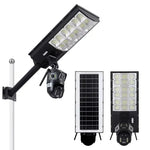 Lampa Solara cu Camera Supraveghere 450W, IP65, Detectie Miscare, Panou Solar Integrat, Monitorizare 24/7, Control Telefon, Rotatie 360°