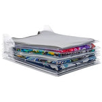 Organizator 10 tricouri / camasi EZTAX Slim din plastic Transparent