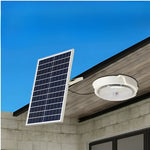 Plafoniera solara 60W Jortan, 74 LED, cu senzor de amurg incorporat si telecomanda + Lampa solara cu 100 LED CADOU