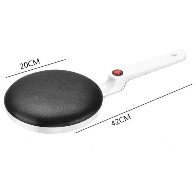 Tigaie de clatite, electrica, 650 W, 20 cm, strat antiaderent, indicator luminos, alb