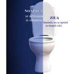 Lampa Led WC 8 culori cu senzori rezistenti la apa, miscare lumineaza toaleta noaptea