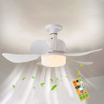 Ventilator de tavan cu LED, 40W, control de la distanta, 52cm x 18cm, alb + Lampa Lampa UV impotriva insectelor, tantarilor si mustelor CADOU