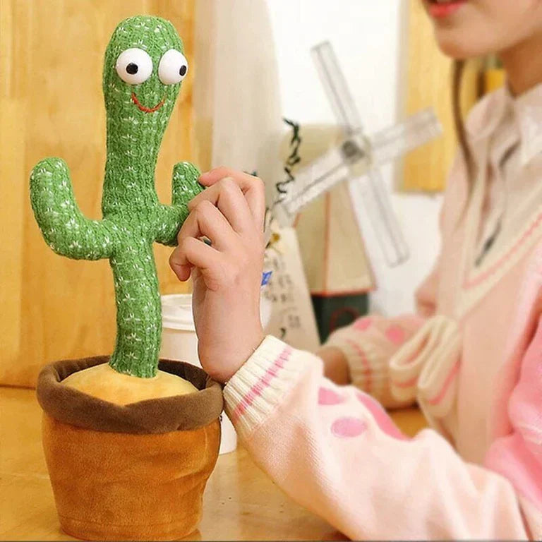 Jucarie audio educativa, limba engleza, 224 de cuvinte + Jucarie Interactiva de Plus Cactus Dansator cu USB CADOU