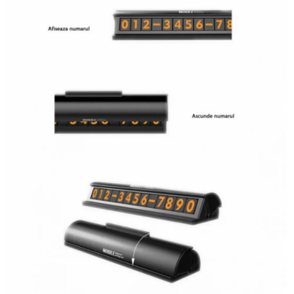 Set 4 Parasolare auto, termoizolante, protectie UV, Negru + Suport numar de telefon CADOU