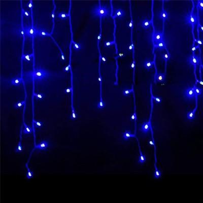 Instalatie LED tip franjuri 8m, de exterior, alba, albastra sau multicolora