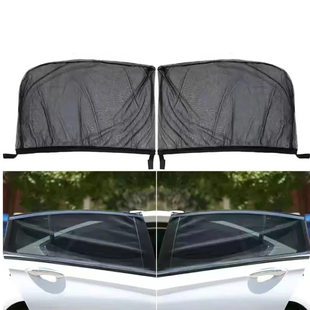 Set 4 Parasolare auto, termoizolante, protectie UV, Negru + Suport numar de telefon CADOU