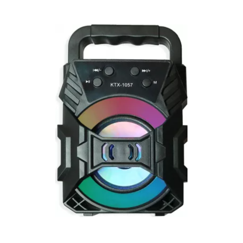 Boxa Portabila cu Bluetooth, USB, Lumini LED si radio Fm