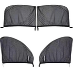 Set 4 Parasolare auto, termoizolante, protectie UV, Negru + Suport numar de telefon CADOU