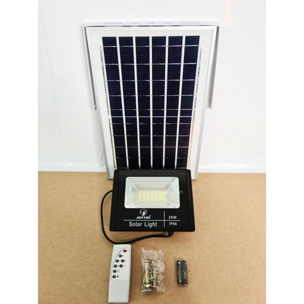 Proiector LED exterior 60W alb rece cu panou solar